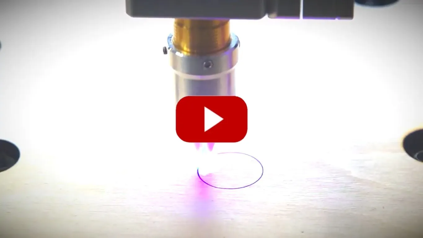 Laser Engraving and Laser Cutting with High-Pressure Air Assist Nozzle