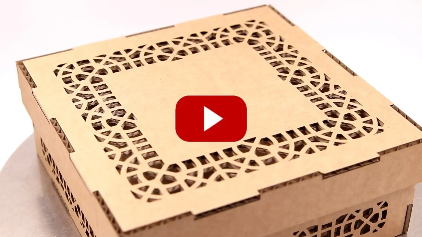 Laser Engraving and Laser Cutting Corrugated Cardboard with High-Pressure Air Assist Nozzle