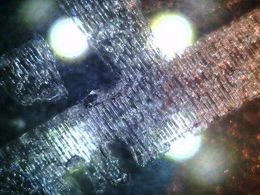 Laser Engraving Glass under USB Camera Microscope