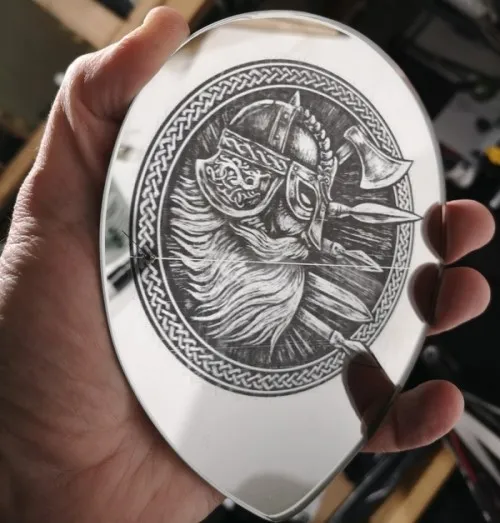 The Mirror Viking - Smart Engraving Laser Project