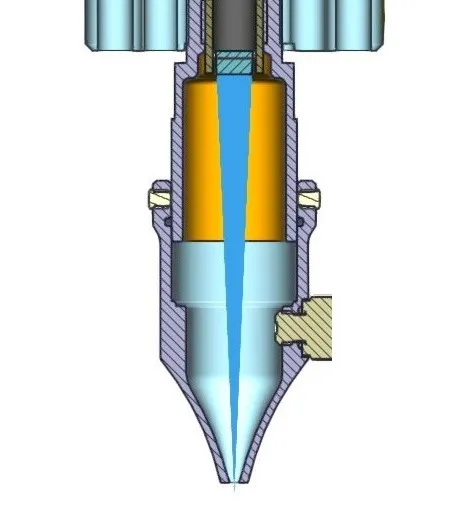 High-Pressure Nozzle Cross Section for XF+