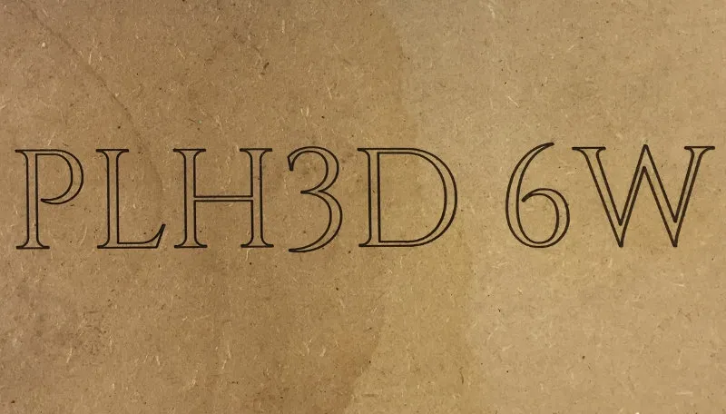 PLH3D engraved logo