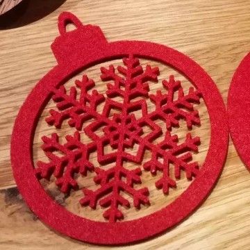 Laser-made Christmas Decorations