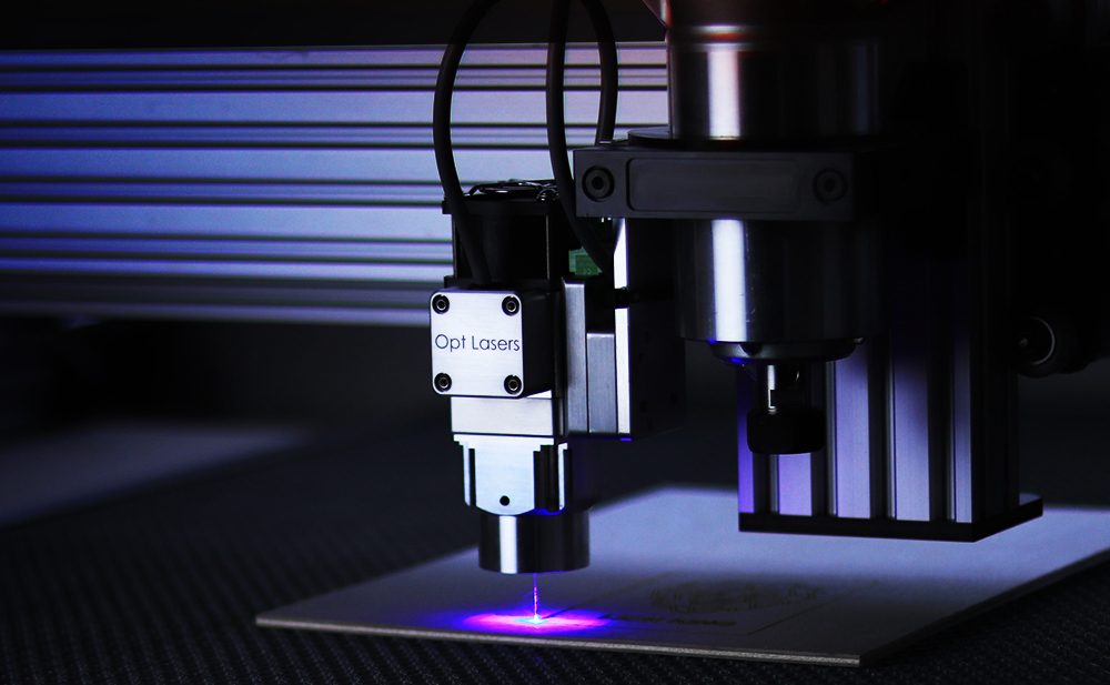 Engraving Laser Head at CNC Machine