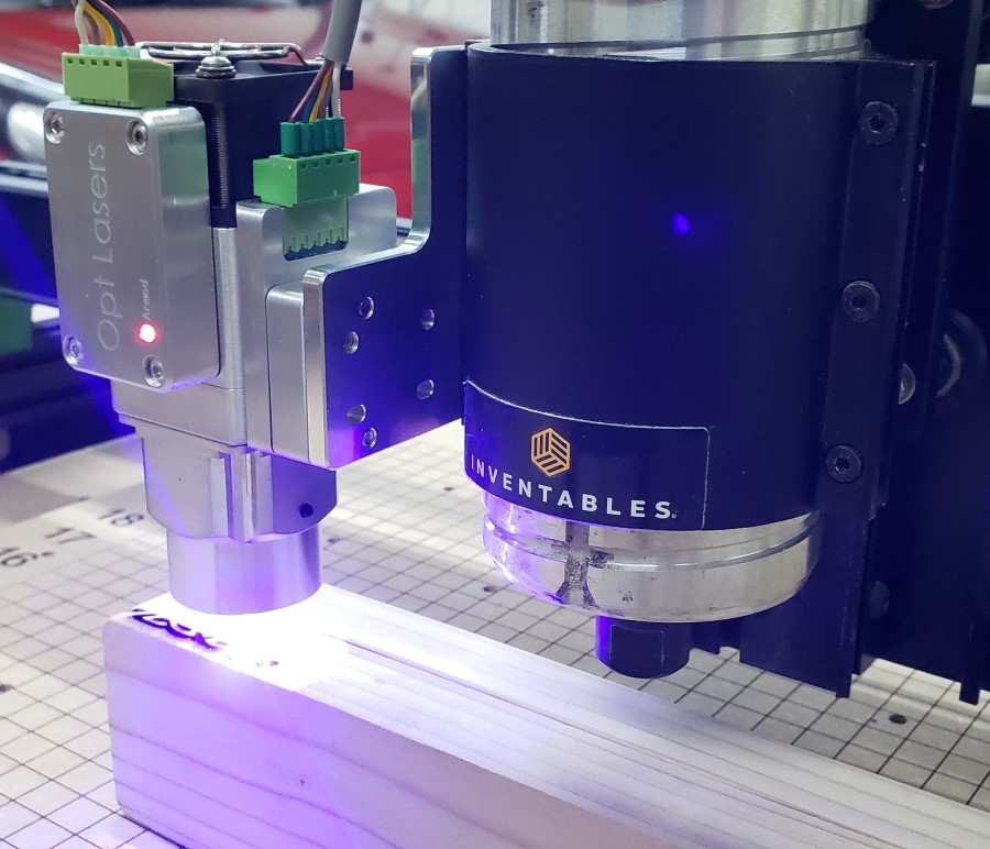 Engraving Laser Mounted to X-Carve CNC Machine