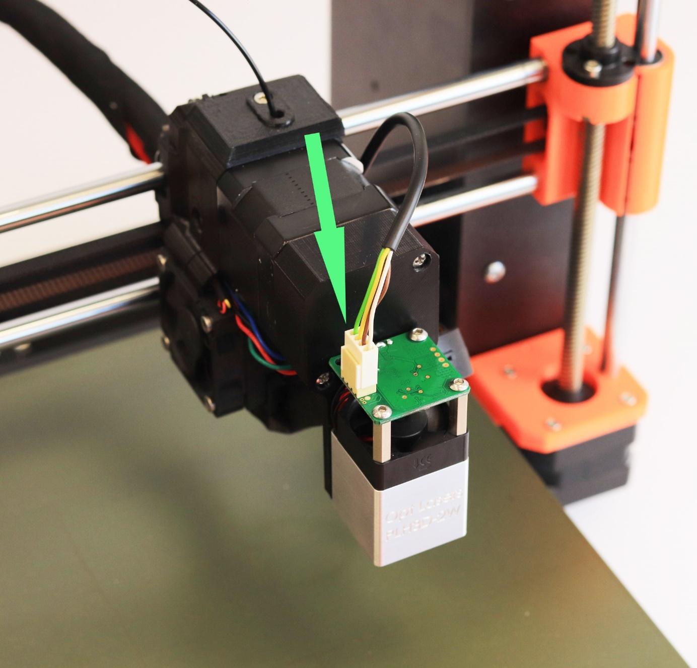 Connecting Laser to Prusa 3DP